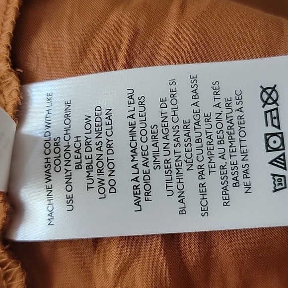 FREE PEOPLE Cherry Blossom Long Sleeve Plunge Neck Hi Low Hem Cottage Dress M - Picture 8 of 9